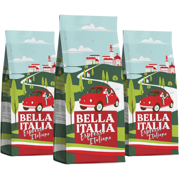 3kg balíček Marzotto Bella Italia zrnková káva
